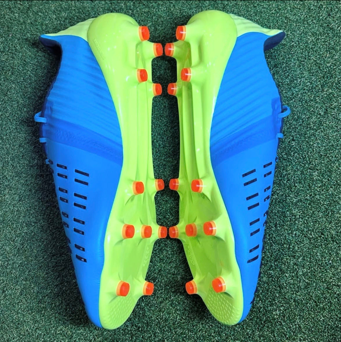 Adidas Predator Malice Control FG Signal Cyan/Signal Orange/Signal Green stud view