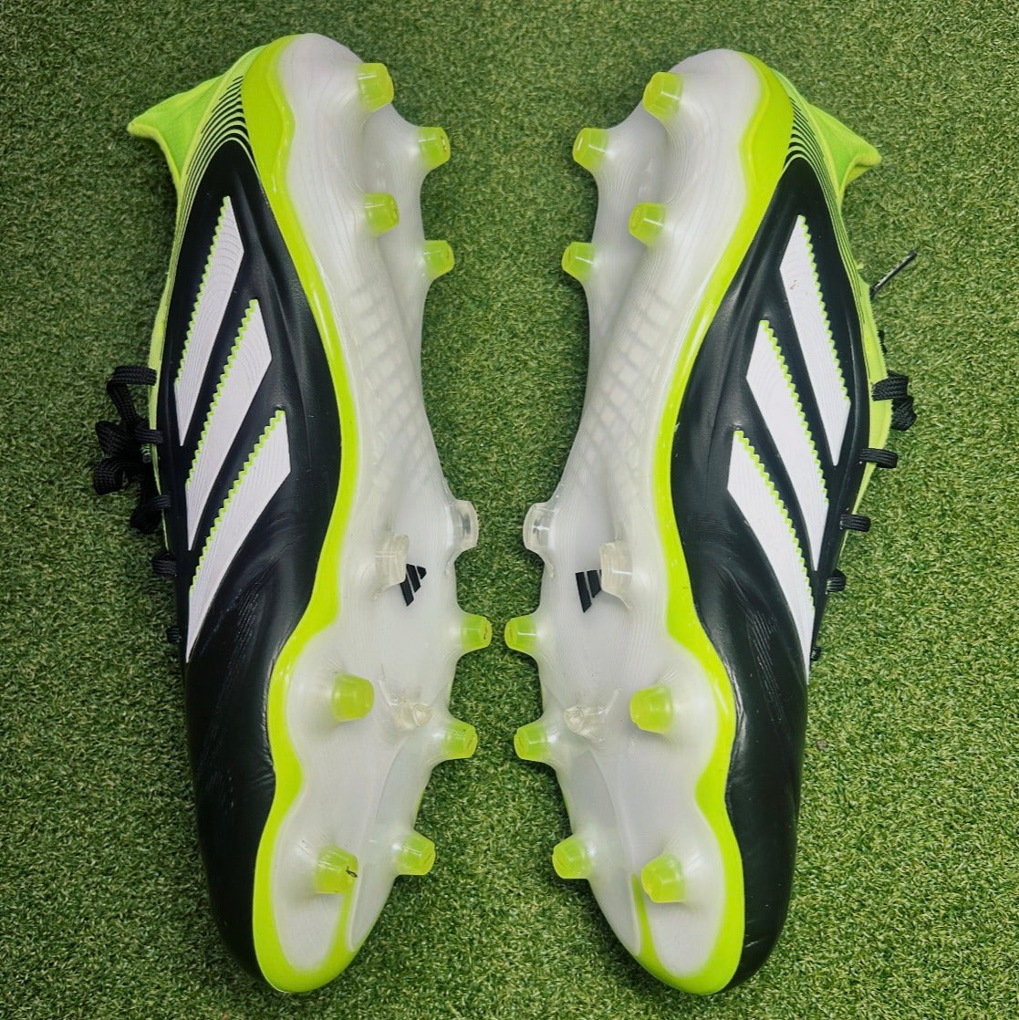 COPA PURE 3 ELITE FIRM GROUND BOOTS Core Black / Cloud White / Lucid Lemon
