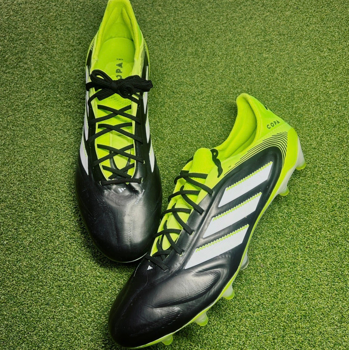 COPA PURE 3 ELITE FIRM GROUND BOOTS Core Black / Cloud White / Lucid Lemon