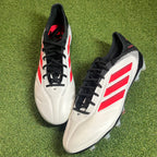 Adidas Copa Pure III Elite Leather FG White/Lucid Red/Black *Sample* front view