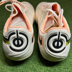 NIKE TIEMPO LEGEND IX ELITE SG anti-clog Guava Ice/Yellow Strike/Sunset Glow behind view