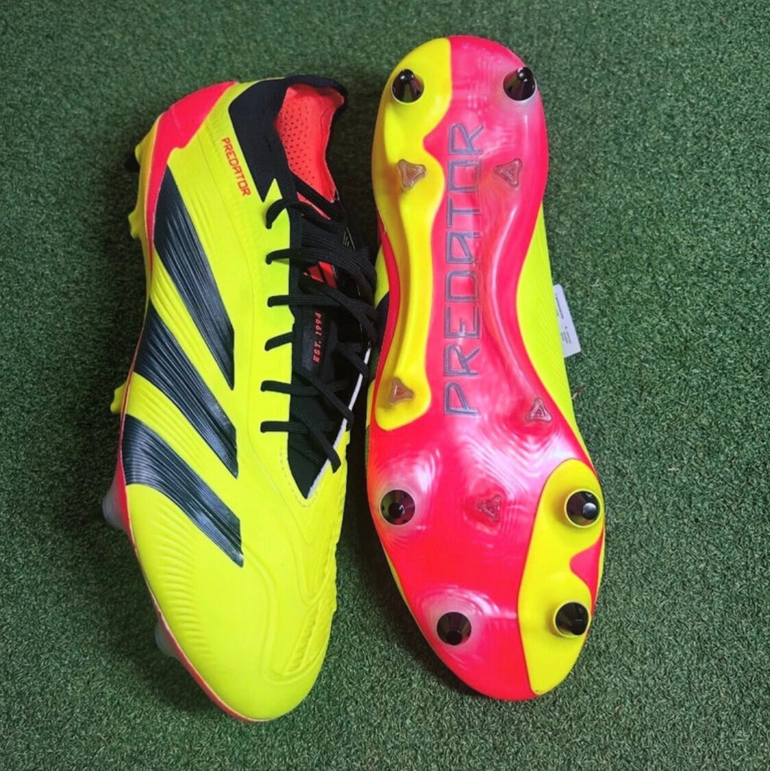 Adidas Predator Elite FG SG Team Solar Yellow 2/Core Black/Solar Red side view
